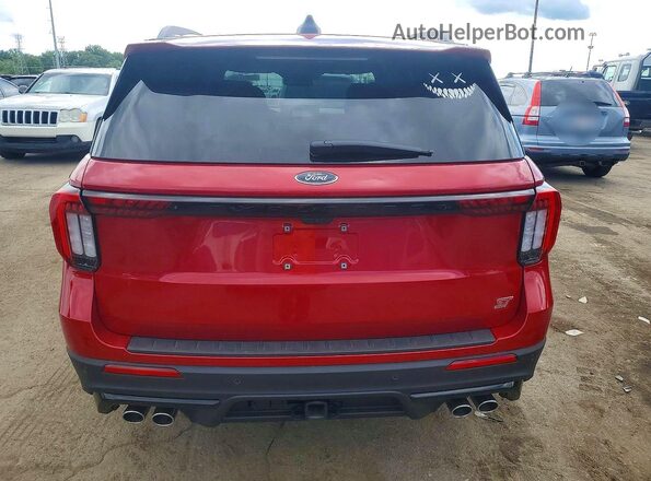 1FMWK8GC4TGA51673 2026 FORD EXPLORER Red Հետևի տեսք
