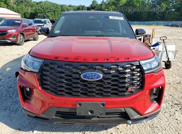 1FMWK8GC6SGA28085 2025 FORD EXPLORER Red Widok z przodu