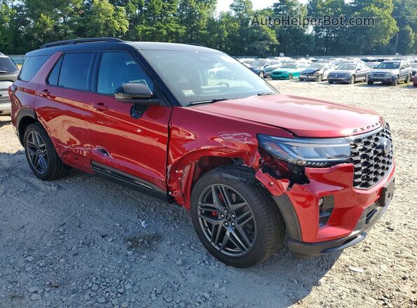1FMWK8GC6SGA28085 2025 FORD EXPLORER Red Przód prawy