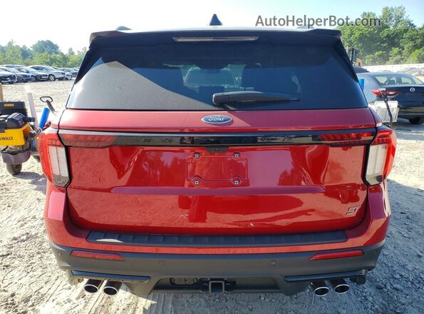 1FMWK8GC6SGA28085 2025 FORD EXPLORER Red Widok z tyłu
