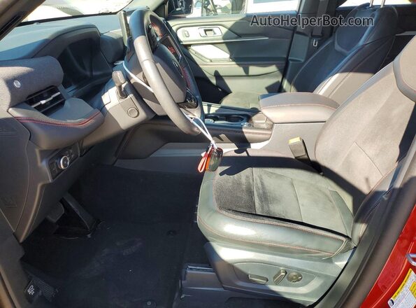 1FMWK8GC6SGA28085 2025 FORD EXPLORER Red Widok wnętrza z przodu