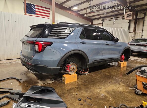 1FMWK8GC8SGA67311 2025 FORD EXPLORER Blue Задня права чверть