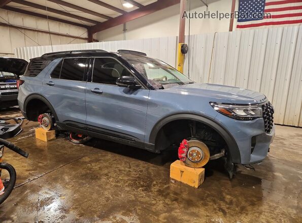 1FMWK8GC8SGA67311 2025 FORD EXPLORER Blue Передня права чверть