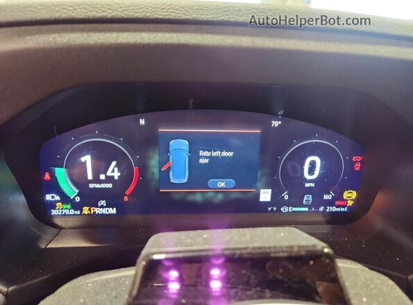1FMWK8GC8SGA67311 2025 FORD EXPLORER Blue Вид щитка приладів