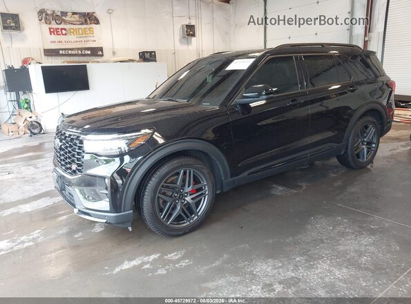 1FMWK8GC9SGC62978 2025 FORD EXPLORER Black წინა მარცხენა ხედი სამი მეოთხედიდან