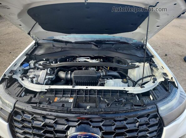 1FMWK8GC9TGA11542 2026 FORD EXPLORER White ძრავის განყოფილების ხედი