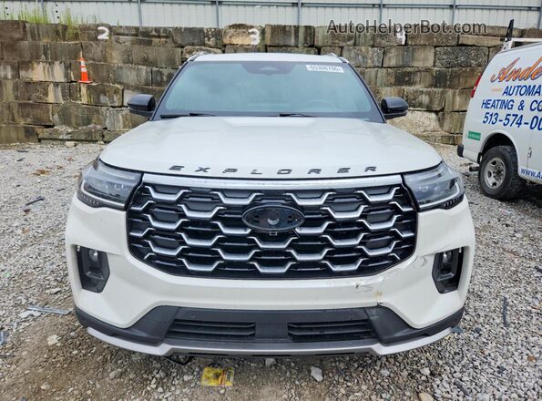 1FMWK8HC0SGC00352 2025 FORD EXPLORER White Front view