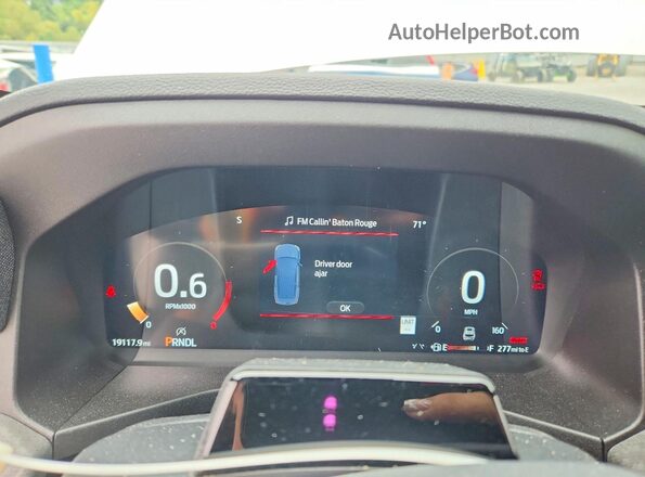 1FMWK8HC0SGC00352 2025 FORD EXPLORER White Instrument cluster view