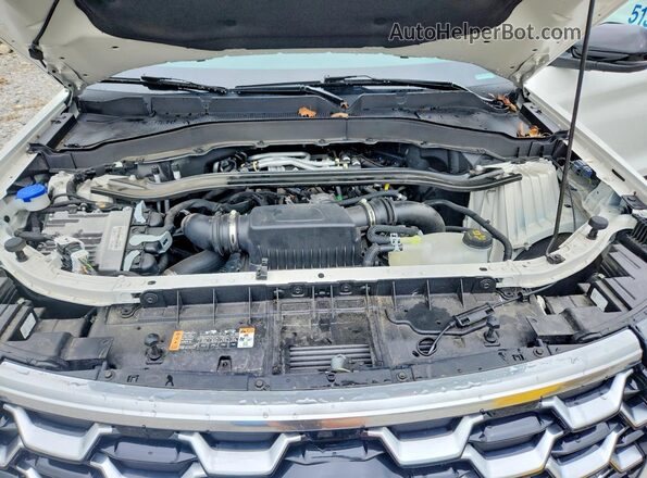 1FMWK8HC0SGC00352 2025 FORD EXPLORER White Engine compartment view