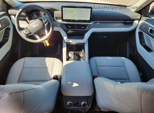 1FMWK8HC1SGC48037 2025 FORD EXPLORER White Vista del salpicadero