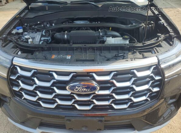 1FMWK8HC4SGA53338 2025 FORD EXPLORER Black Vista del compartimento del motor