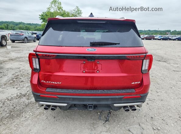 1FMWK8HC9SGC16047 2025 FORD EXPLORER Red Widok z tyłu