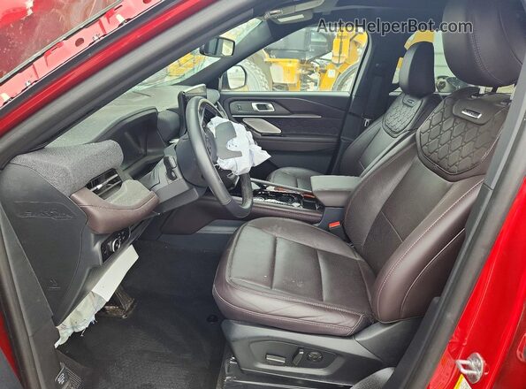 1FMWK8HC9SGC16047 2025 FORD EXPLORER Red Widok wnętrza z przodu