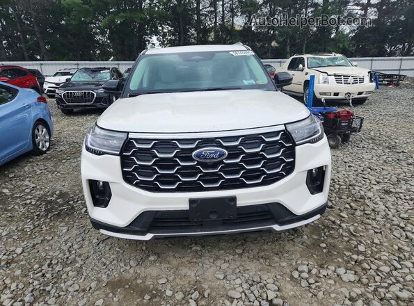 1FMWK8HCXSGA24653 2025 FORD EXPLORER White Front view