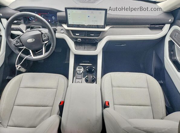 1FMWK8HCXSGA24653 2025 FORD EXPLORER White Dashboard view