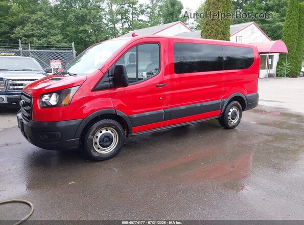 1FMZK1Y80LKA96959 2020 FORD TRANSIT-150 PASSENGER VAN Red Передня ліва чверть