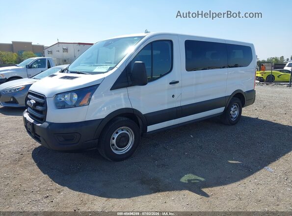 1FMZK1Y80LKB08625 2020 FORD TRANSIT-150 PASSENGER VAN White წინა მარცხენა ხედი სამი მეოთხედიდან