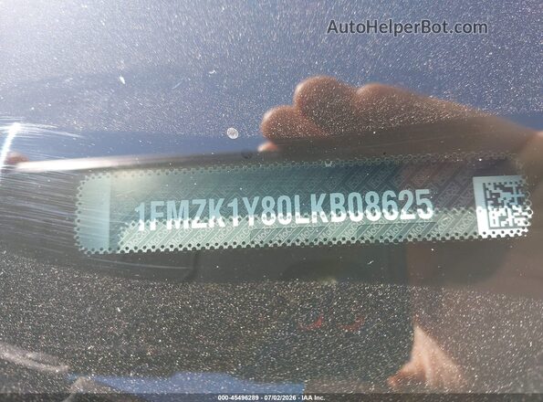 1FMZK1Y80LKB08625 2020 FORD TRANSIT-150 PASSENGER VAN White ძრავის განყოფილების ხედი