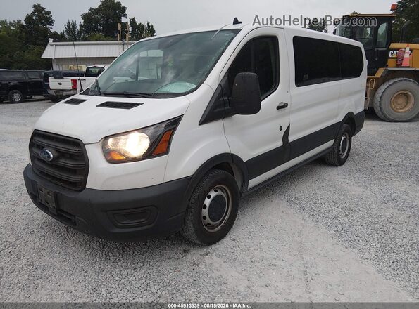 1FMZK1Y80LKB23058 2020 FORD TRANSIT-150 PASSENGER VAN White წინა მარცხენა ხედი სამი მეოთხედიდან
