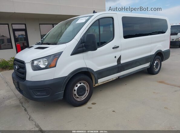 1FMZK1Y81LKB23022 2020 FORD TRANSIT-150 PASSENGER VAN White წინა მარცხენა ხედი სამი მეოთხედიდან