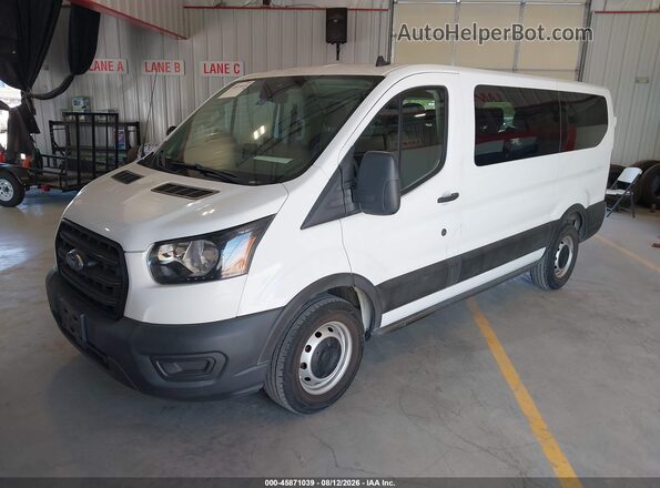 1FMZK1Y86LKB23114 2020 FORD TRANSIT-150 PASSENGER VAN White წინა მარცხენა ხედი სამი მეოთხედიდან