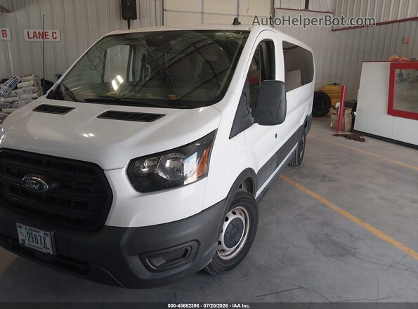 1FMZK1Y88LKB23115 2020 FORD TRANSIT-150 PASSENGER VAN White Vista tres cuartos delantera izquierda
