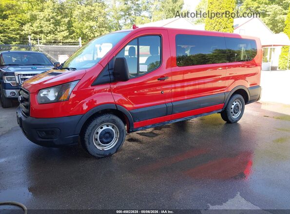 1FMZK1Y89LKA96958 2020 FORD TRANSIT-150 PASSENGER VAN Красный Передняя левая четверть