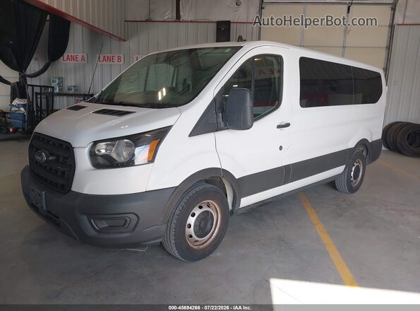 1FMZK1Y8XLKB23116 2020 FORD TRANSIT-150 PASSENGER VAN Blue Vista tres cuartos delantera izquierda