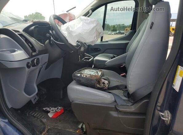 1FMZK1YM8HKA17459 2017 FORD TRANSIT Blue Вид салону спереду