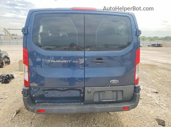 1FMZK1YM8HKA17459 2017 FORD TRANSIT Blue Вид ззаду