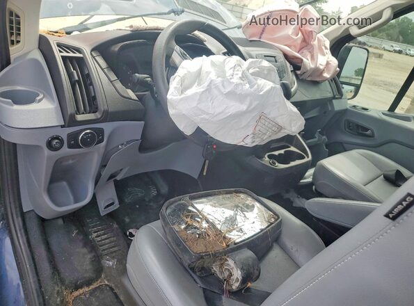 1FMZK1YM8HKA17459 2017 FORD TRANSIT Blue Вид панелі приладів