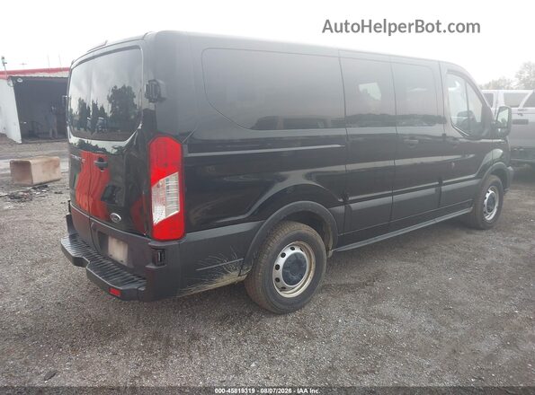 1FMZK1ZM3KKB08371 2019 FORD TRANSIT-150 Черный Задняя правая четверть