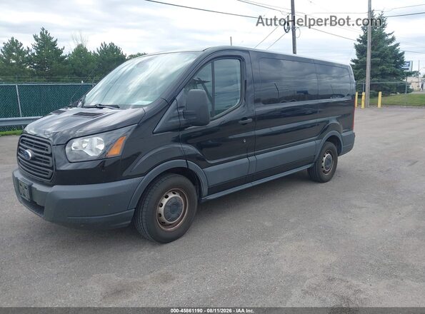 1FMZK1ZM8JKB52669 2018 FORD TRANSIT-150 Черный Передняя левая четверть