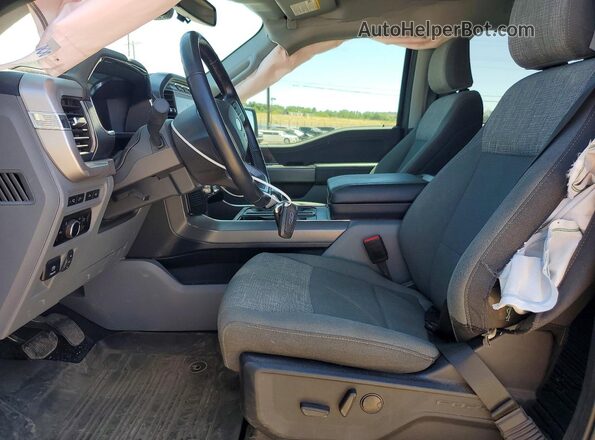 1FT6W1EV3PWG29407 2023 FORD F150 Blue Widok wnętrza z przodu