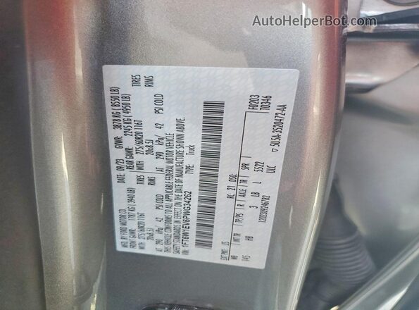 1FT6W1EV6PWG34262 2023 FORD F150 Silver Вид підкапотного простору