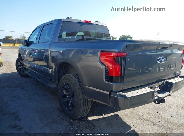 1FT6W3L72RWG20247 2024 FORD F-150 LIGHTNING Gray Tył lewy