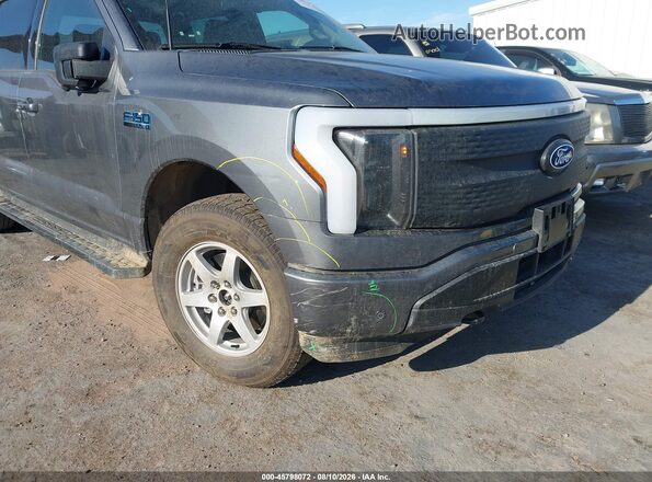 1FT6W3L72RWG20247 2024 FORD F-150 LIGHTNING Gray Widok z przodu