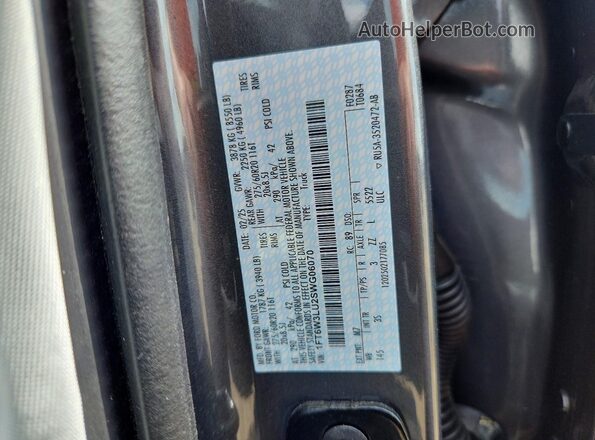 1FT6W3LU2SWG06070 2025 FORD F150 Серый Вид подкапотного пространства