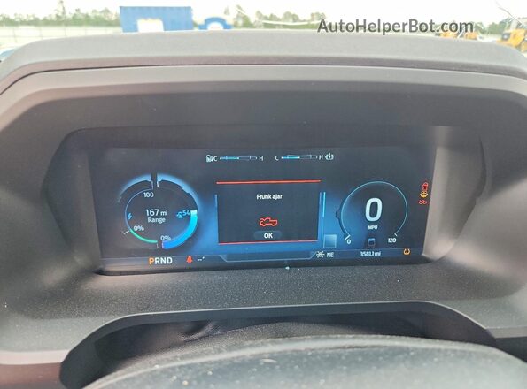 1FT6W3LU6SWG12941 2025 FORD F150 White Вид щитка приладів
