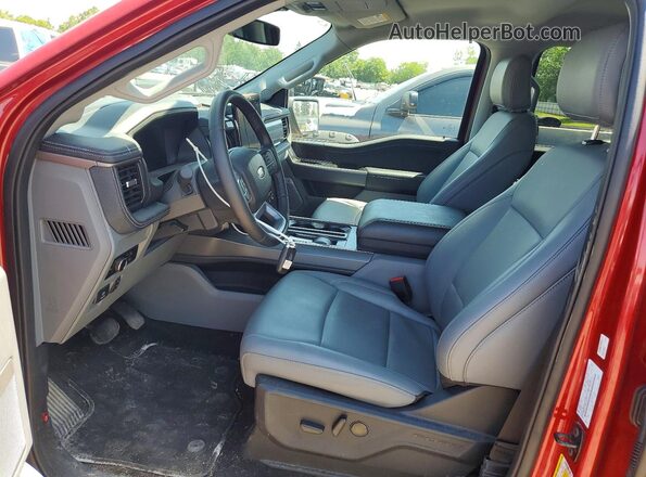 1FT6W3LU7SWG12172 2025 FORD F150 Red Вид салону спереду