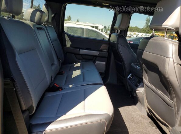 1FT6W5L78SWG15071 2025 FORD F150 Black Widok tylnych siedzeń