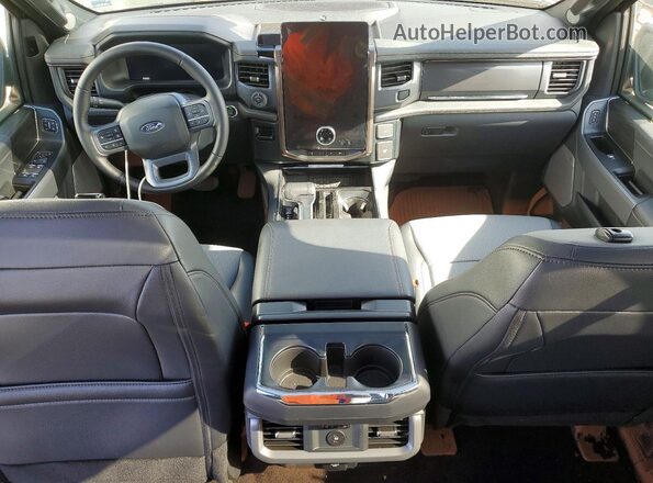 1FT6W5L79SWG22059 2025 FORD F150 Gray Вид панелі приладів