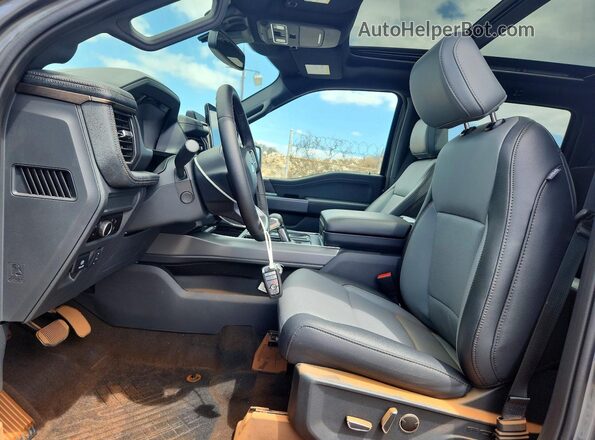 1FT6W5L79SWG22059 2025 FORD F150 Gray Вид салону спереду