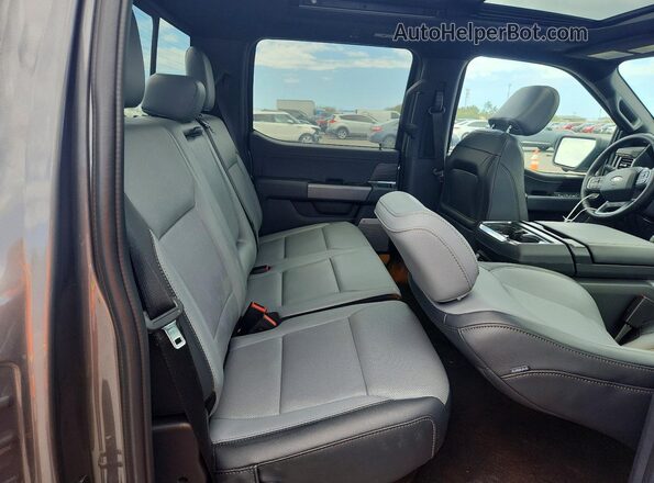 1FT6W5L79SWG22059 2025 FORD F150 Gray Вид задніх сидінь