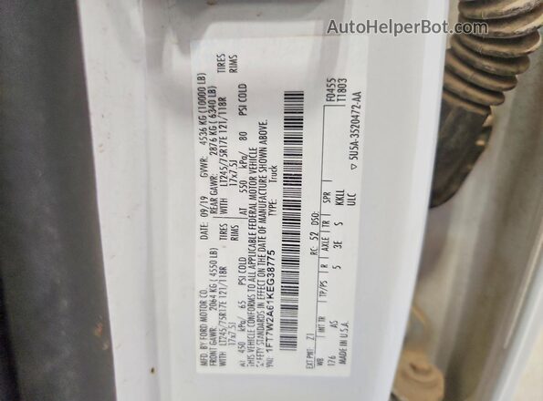 1FT7W2A61KEG38775 2019 FORD F250 White Engine compartment view