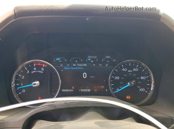 1FT7W2AT8LEE20968 2020 FORD F250 Blue Vista del cuadro de instrumentos
