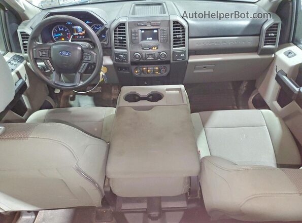 1FT7W2B60KEC99859 2019 FORD F250 White Widok deski rozdzielczej