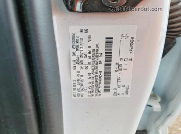 1FT7W2B60KED85463 2019 FORD F250 White Շարժիչի բաժամունքի տեսք