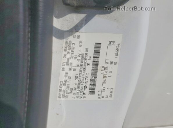 1FT7W2B61JEC74032 2018 FORD F250 White VIN კოდის სტიკერის ხედი