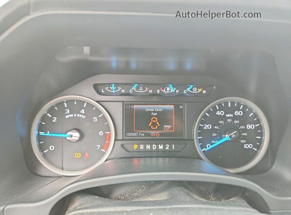 1FT7W2B61KED52830 2019 FORD F250 White ხელსაწყოთა პანელის ხედი